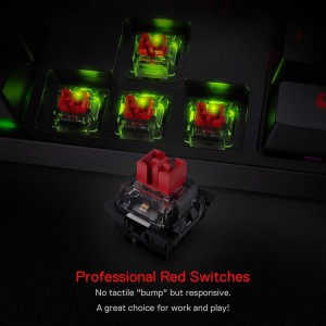 کیبورد گیمینگ مکانیکال با سیم ردراگون مدل SURARA K582 RGB V2